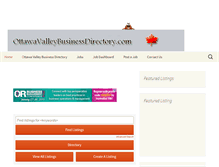 Tablet Screenshot of ottawavalleybusinessdirectory.com